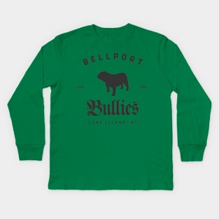 Bellport Bullies Brand logo 2 (blk) Kids Long Sleeve T-Shirt